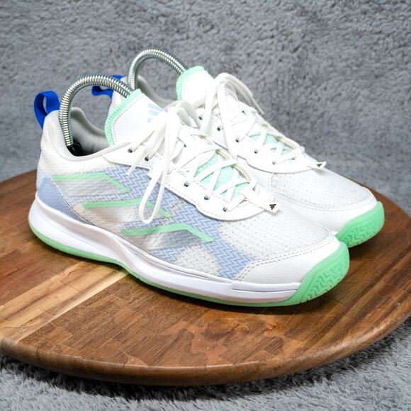 adidas Shoes - adidas White and Light Green Sneakers